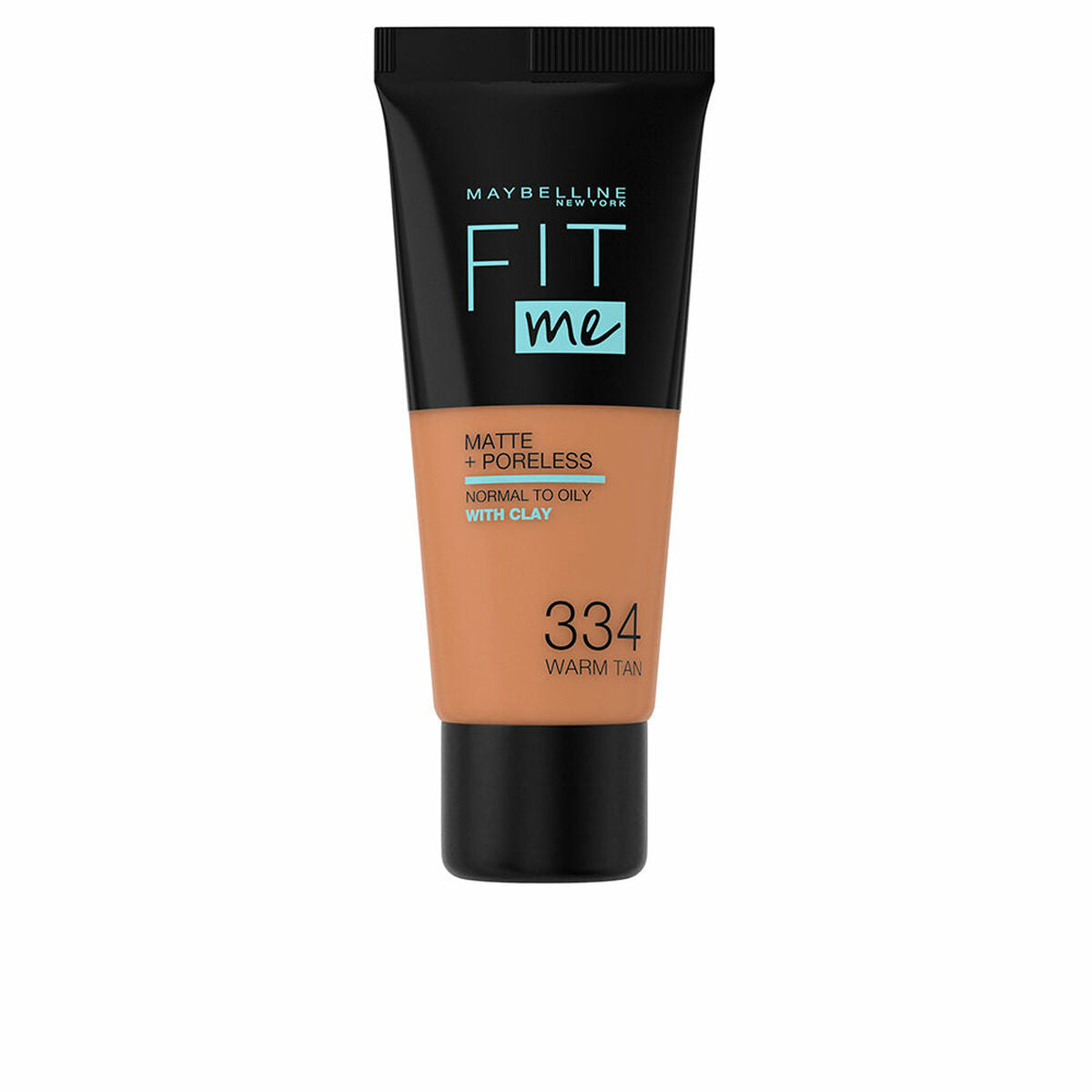 Flydende Make Up Base Maybelline FIT ME Nº 334 Warm tan 30 ml produktemballage