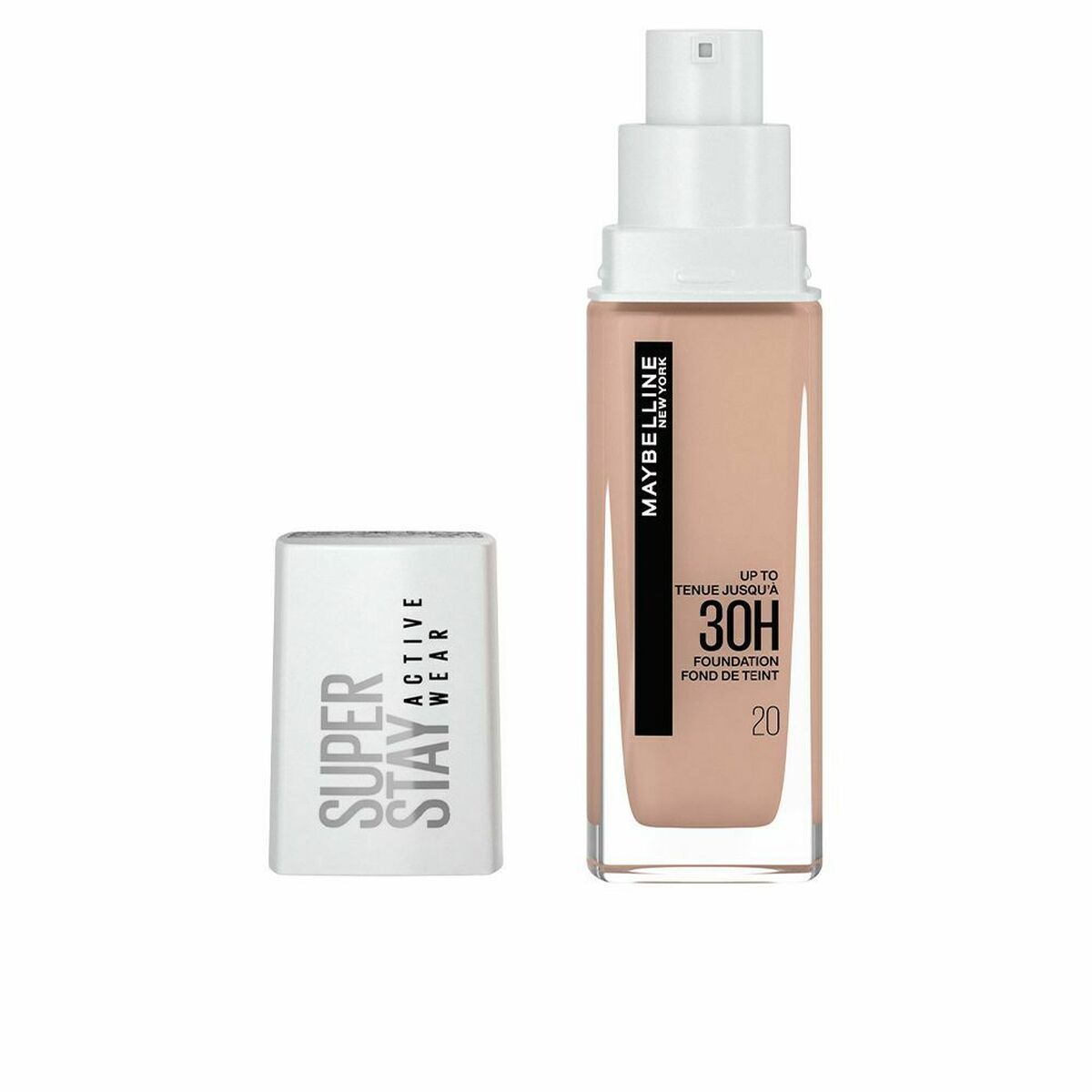 Flydende Make Up Base Maybelline Superstay Nº 20-Cameo 30 ml produktemballage