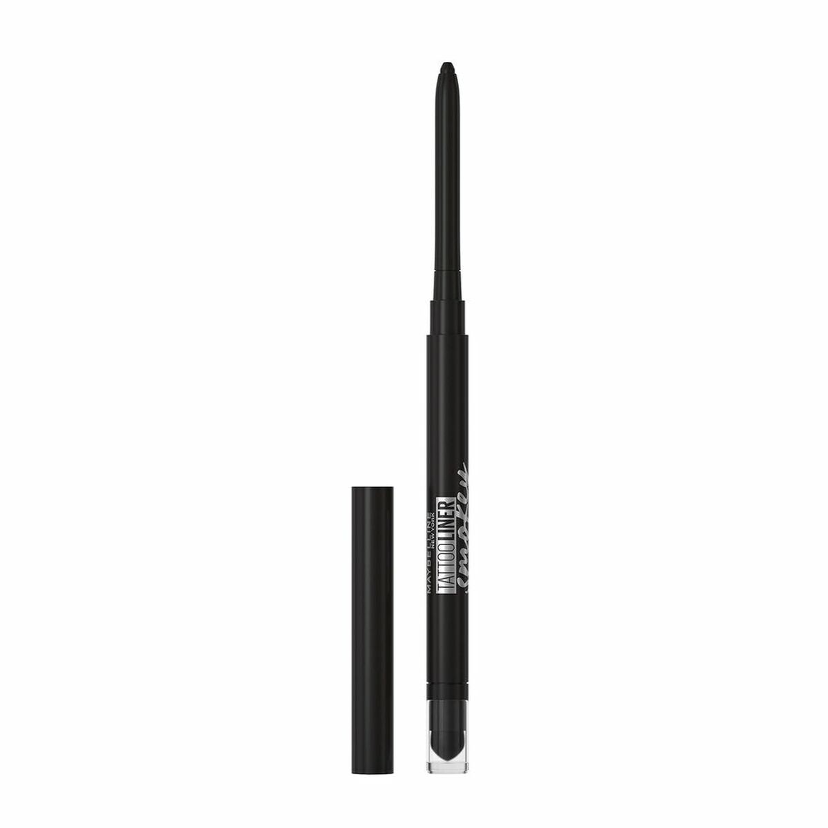 2 i 1 læbe og eye liner Tattoo Smokey Black Maybelline produktemballage