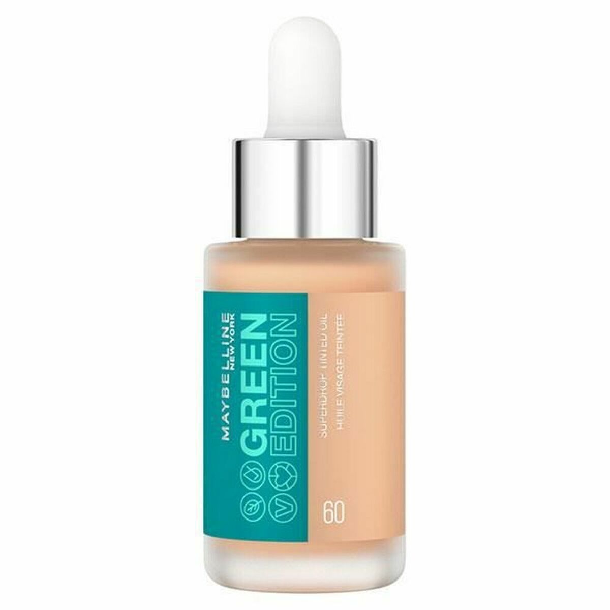 Flydende Make Up Base Maybelline Green Edition Nº 60 20 ml Olie produkt emballage