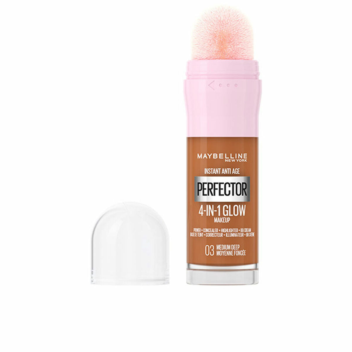 Liquid Corrector Maybelline Instant Age Perfector Glow Nº 03-Medium Deep 20 ml produktemballage
