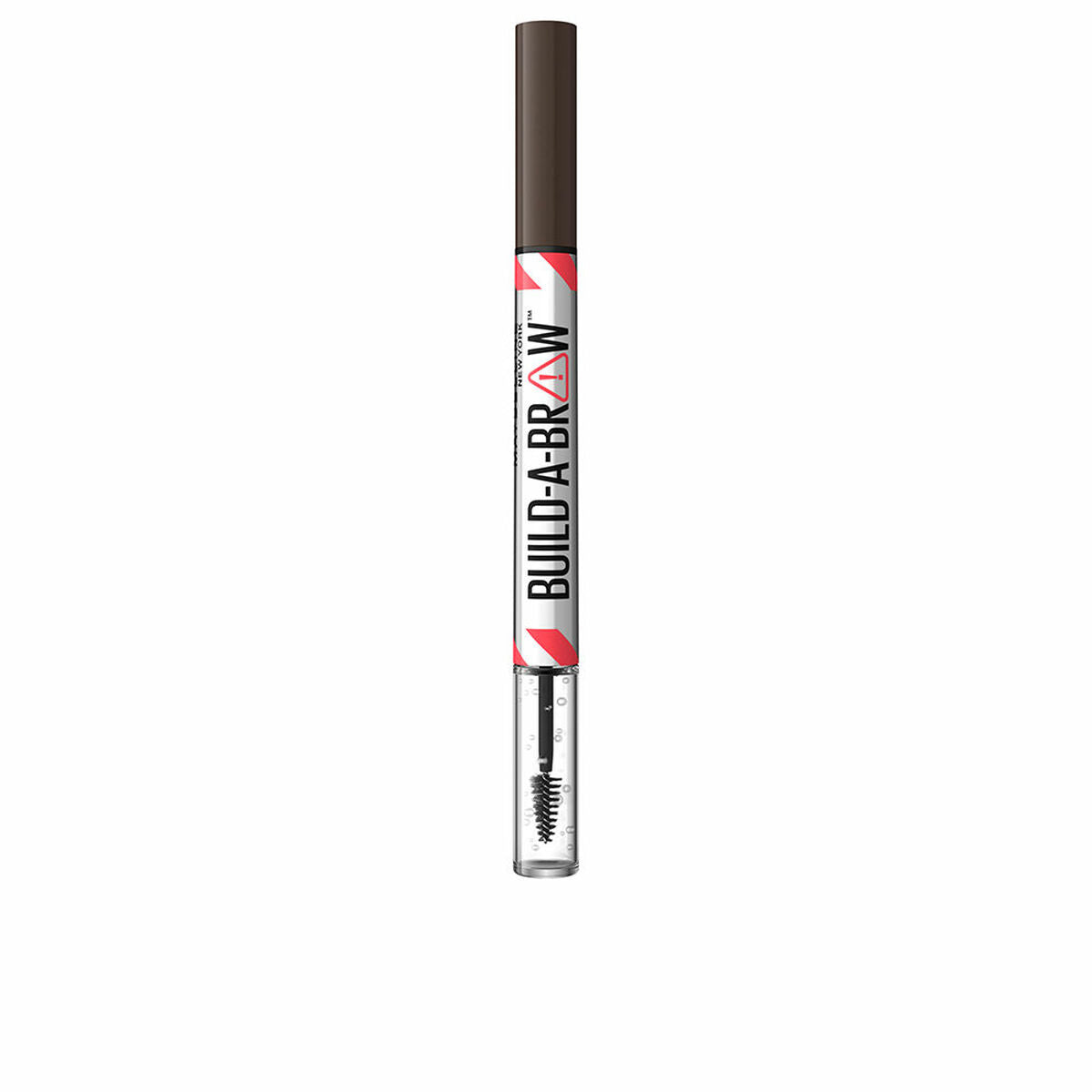 Eyebrow Pencil Maybelline Build A Brow Nº 260 dyb brun Nº 260-Deep Brown 15,3 ml 2-i-1 produktemballage 15,3 ml