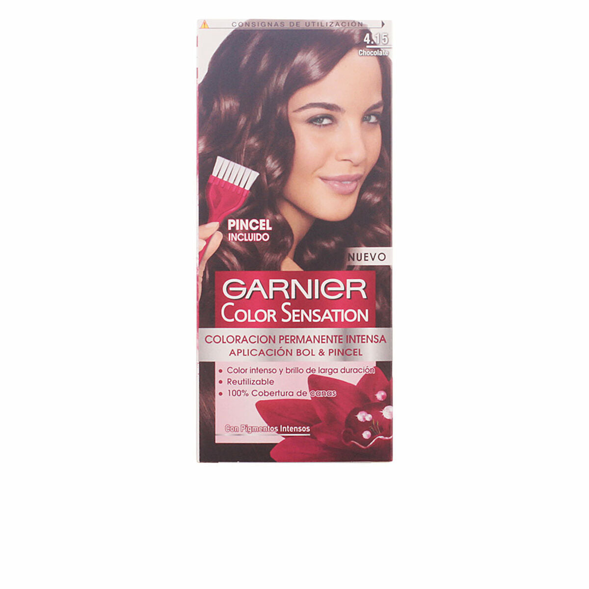 Permanent Dye Colour Sensation Garnier produktemballage