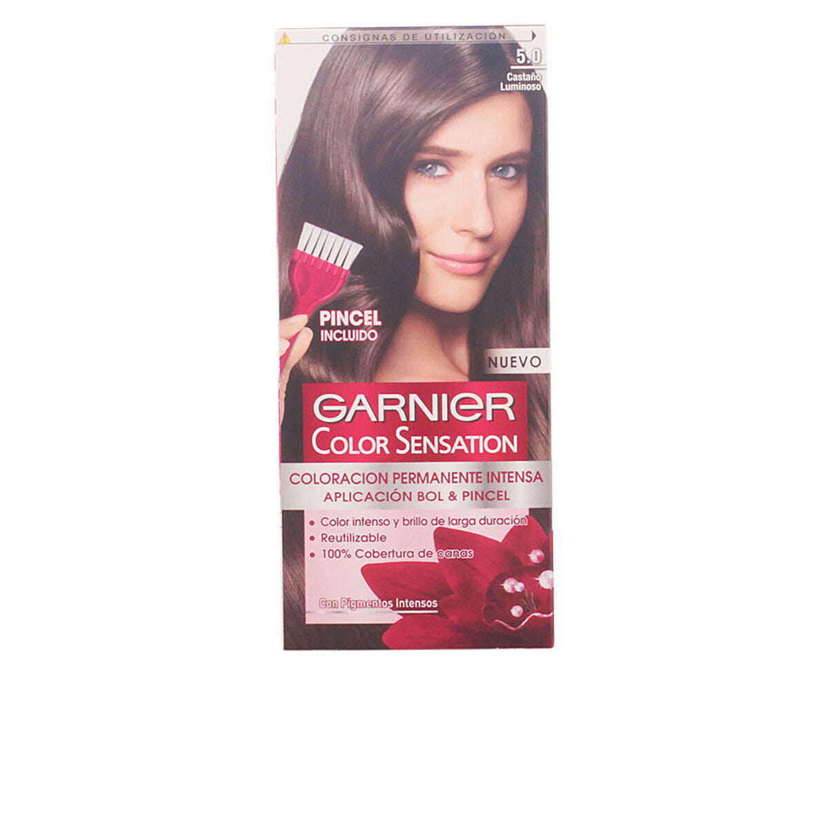 Permanent Dye Colour Sensation Garnier produktemballage