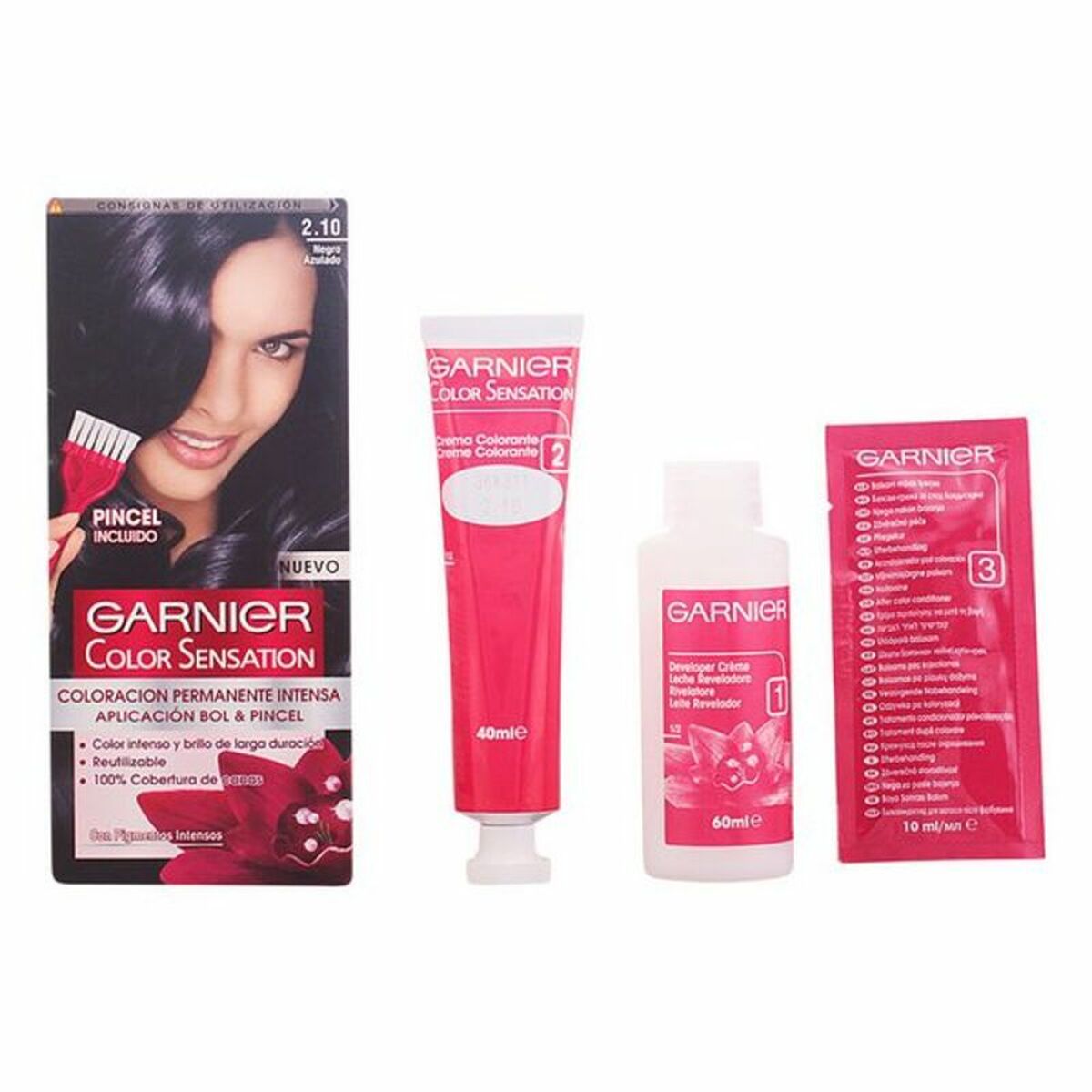 Permanent Dye Garnier Color Sensation 110 g produktemballage