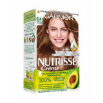 Permanent Color Creme Garnier Nutrisse Nº 6,41-Sweet Amber (3 enheder) hudplejeemballage