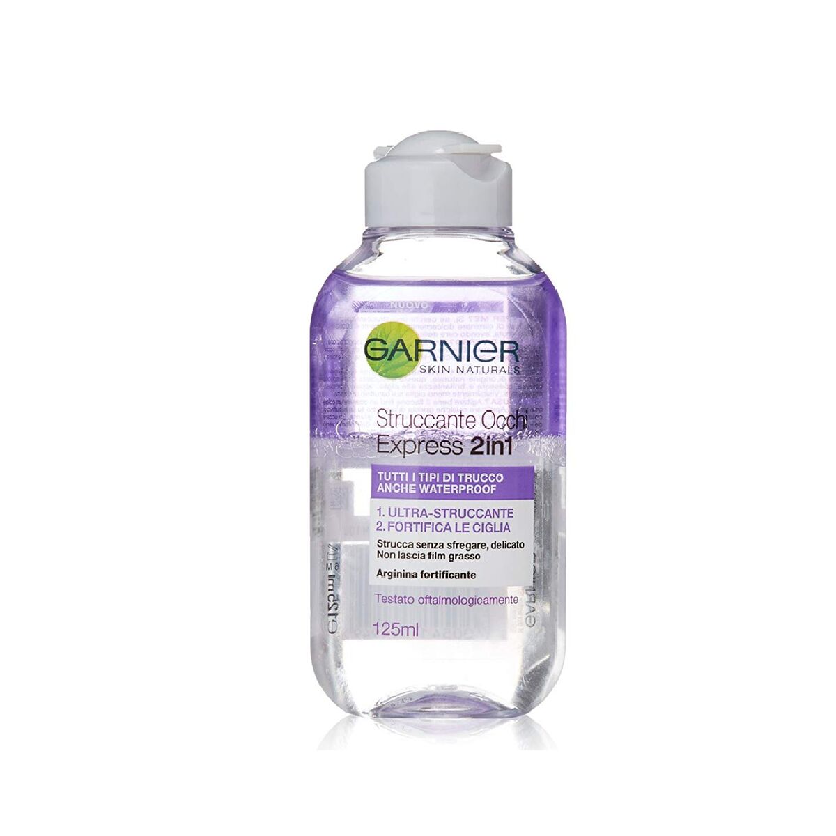 Ansigtsmakeupfjerner Garnier Struccante Occhi Express 2 i 1 125 ml produktemballage