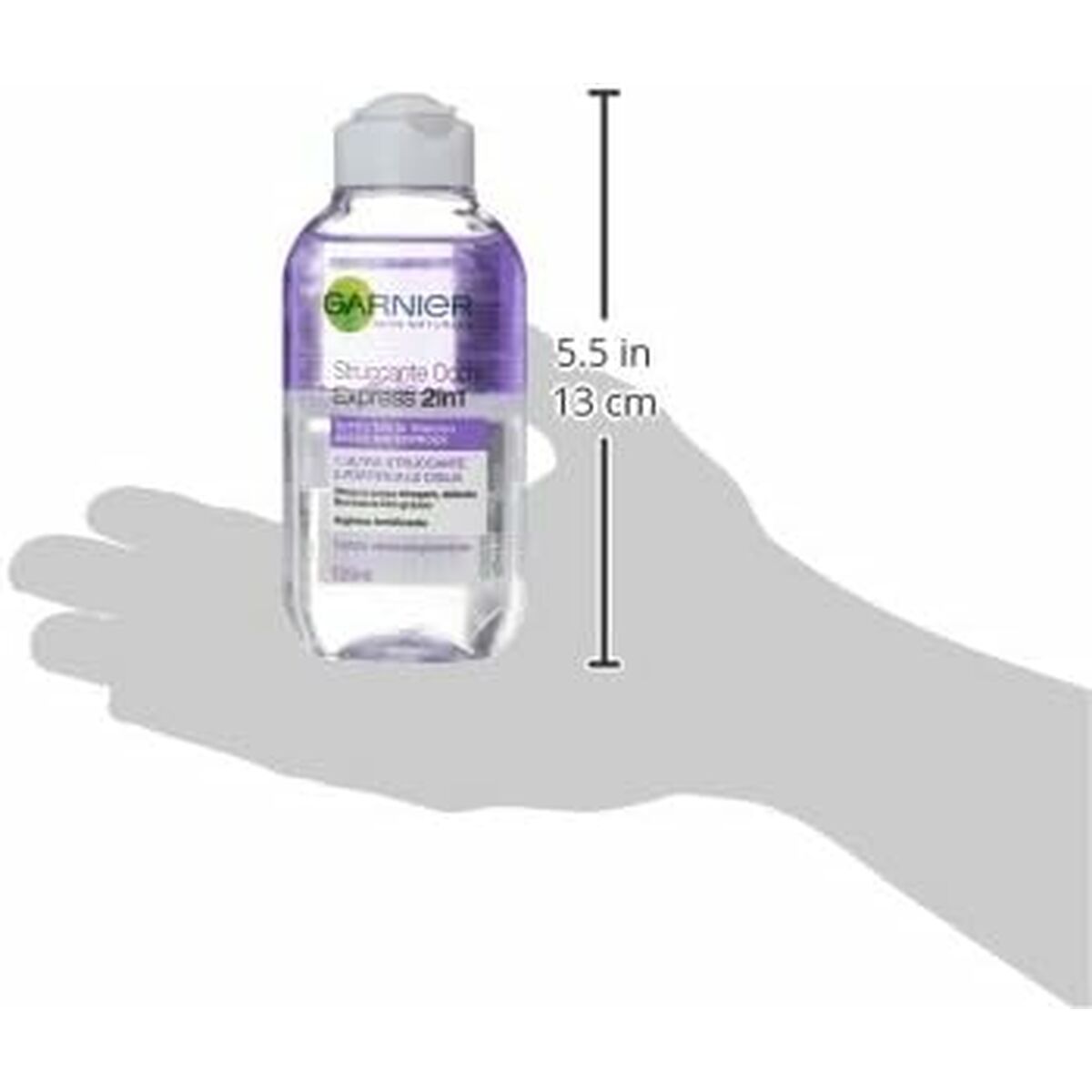 Ansigtsmakeupfjerner Garnier Struccante Occhi Express 2 i 1 125 ml produktemballage