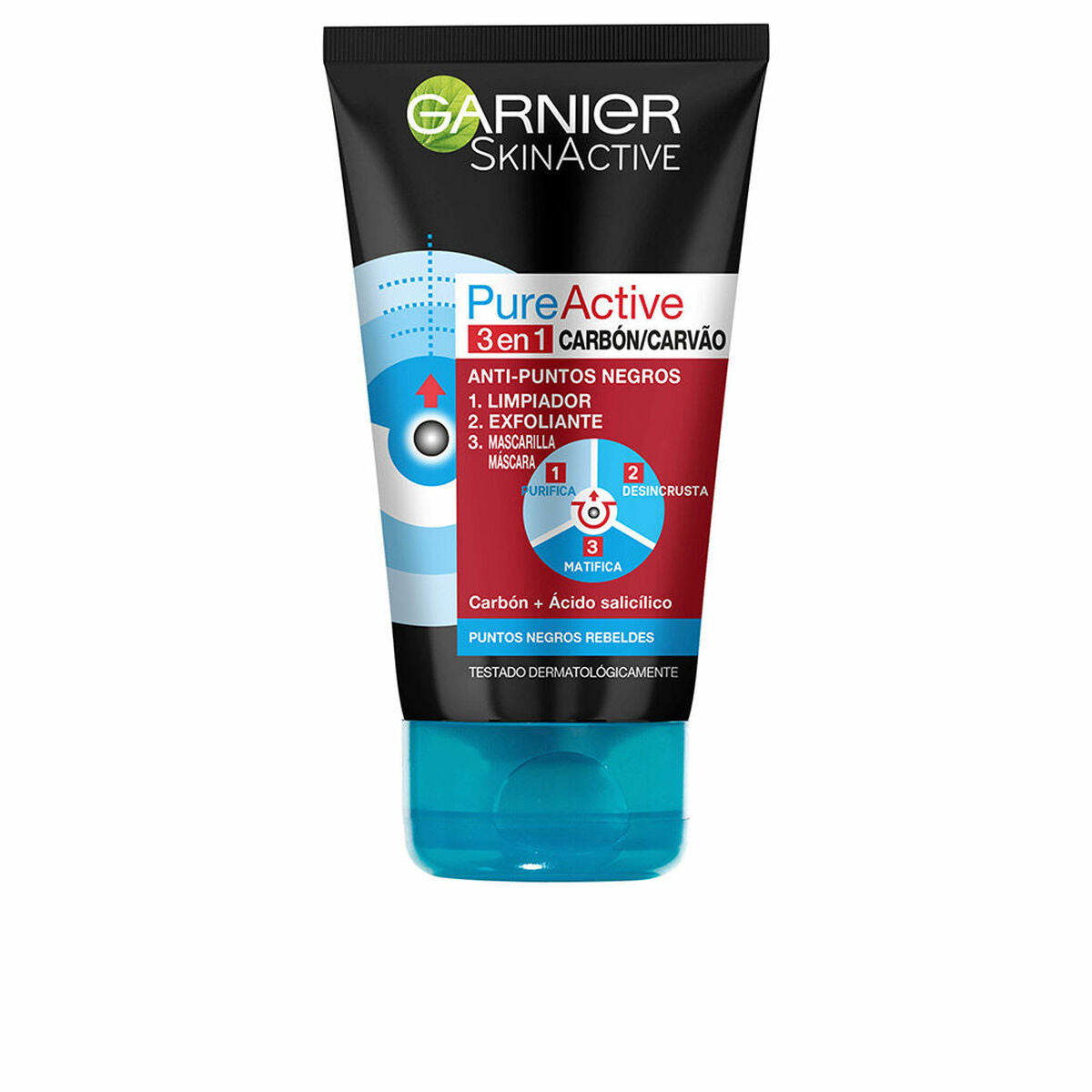 3-i-1 rengøringsmiddel Garnier 150 ml produktemballage