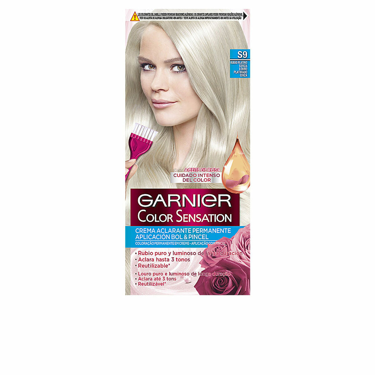 Permanent Dye Colour Sensation Garnier produktemballage
