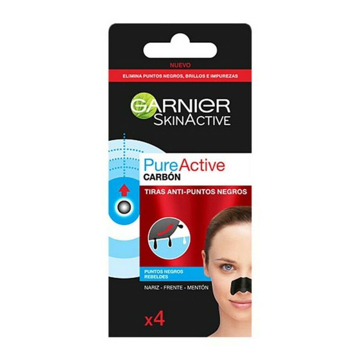 Pore ​​Cleaning Strips Garnier Pure Active Carbon produktemballage