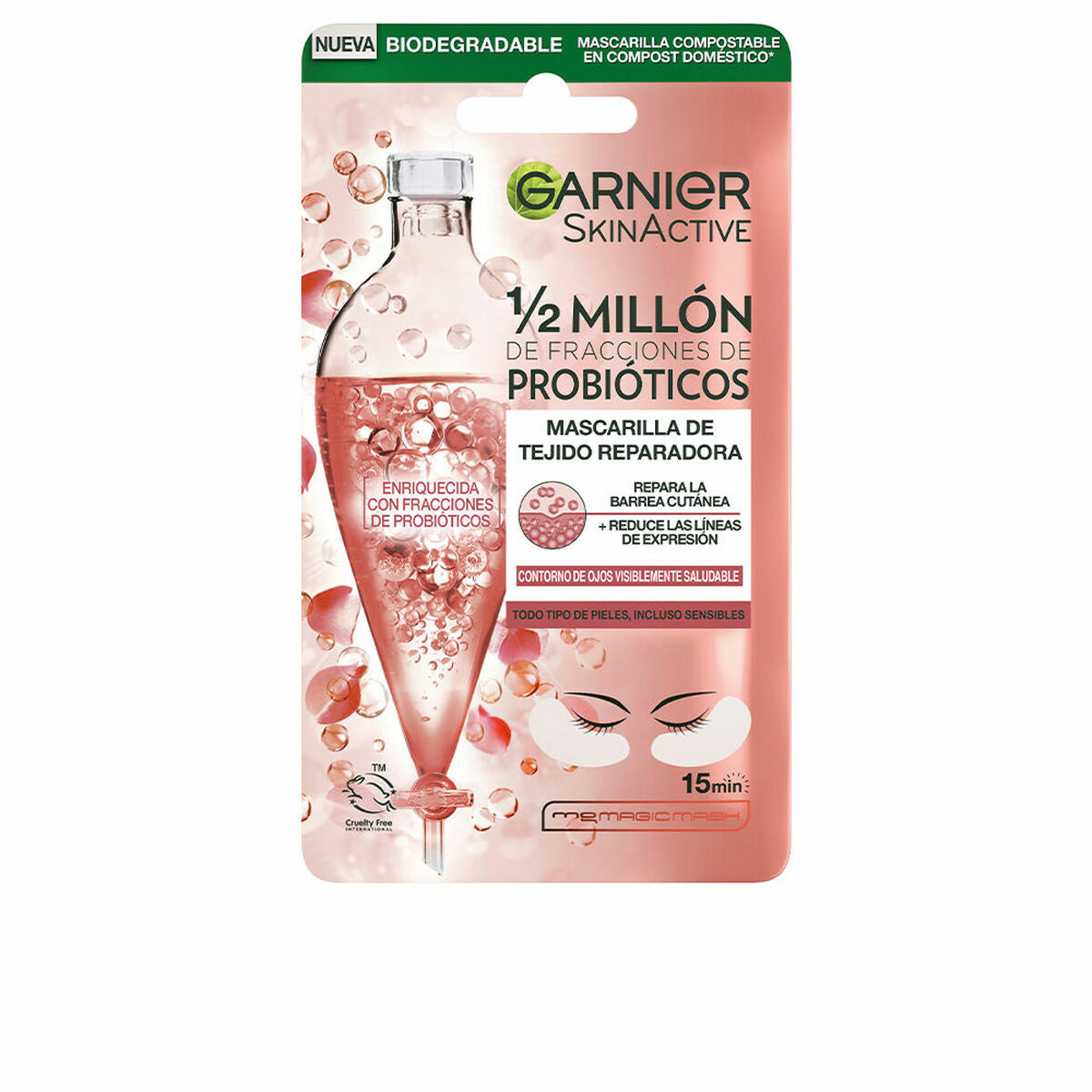 Reparationsmaske Garnier Skinactive Probiotics (1 enhed) til kvinder maskeemballage