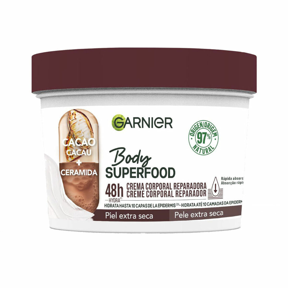 Repairing Body Cream Garnier Body Superfood 380 ml hudplejeemballage