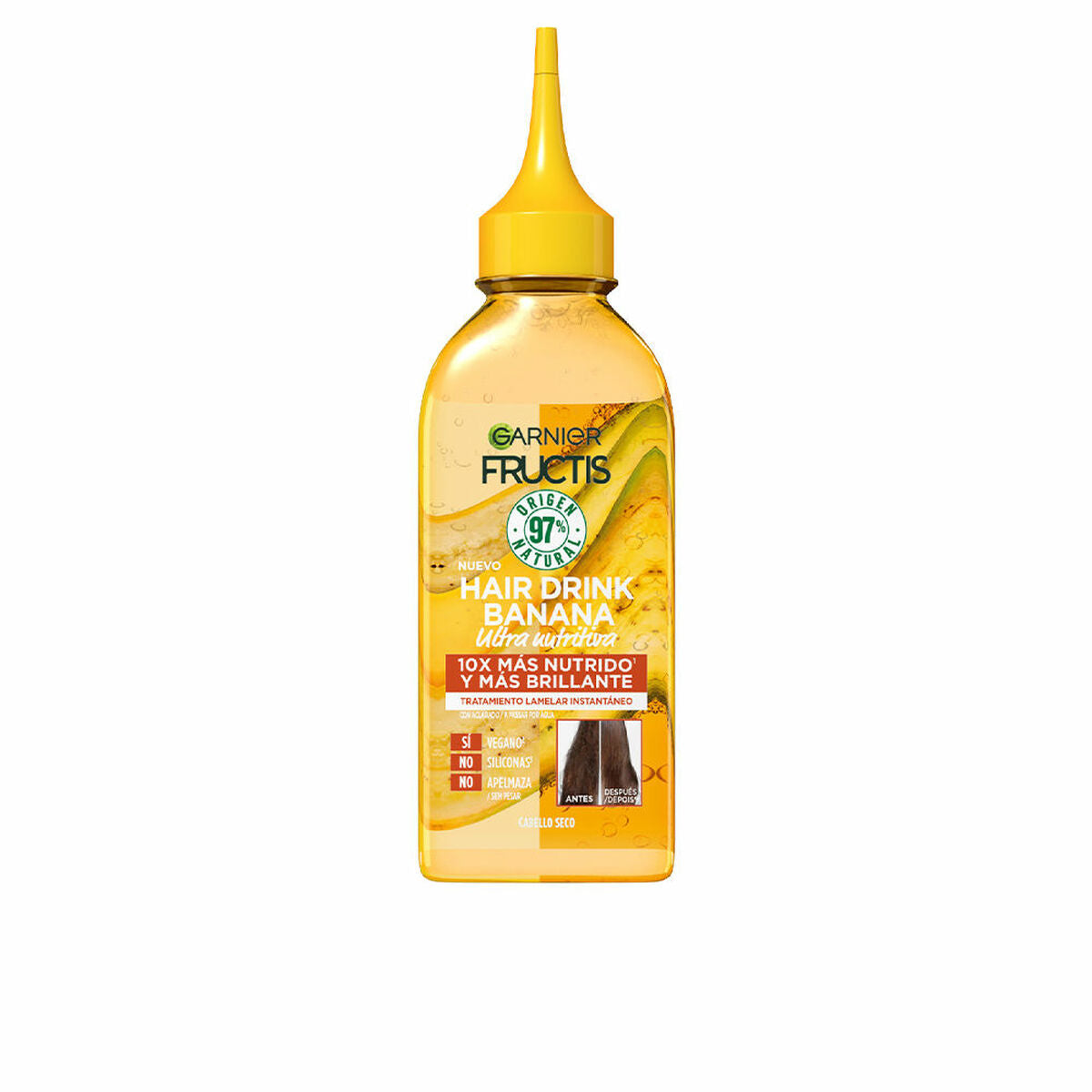 Nærende balsam Garnier Fructis Hair Drink 200 ml flydende banan til kvinder balsamflaske