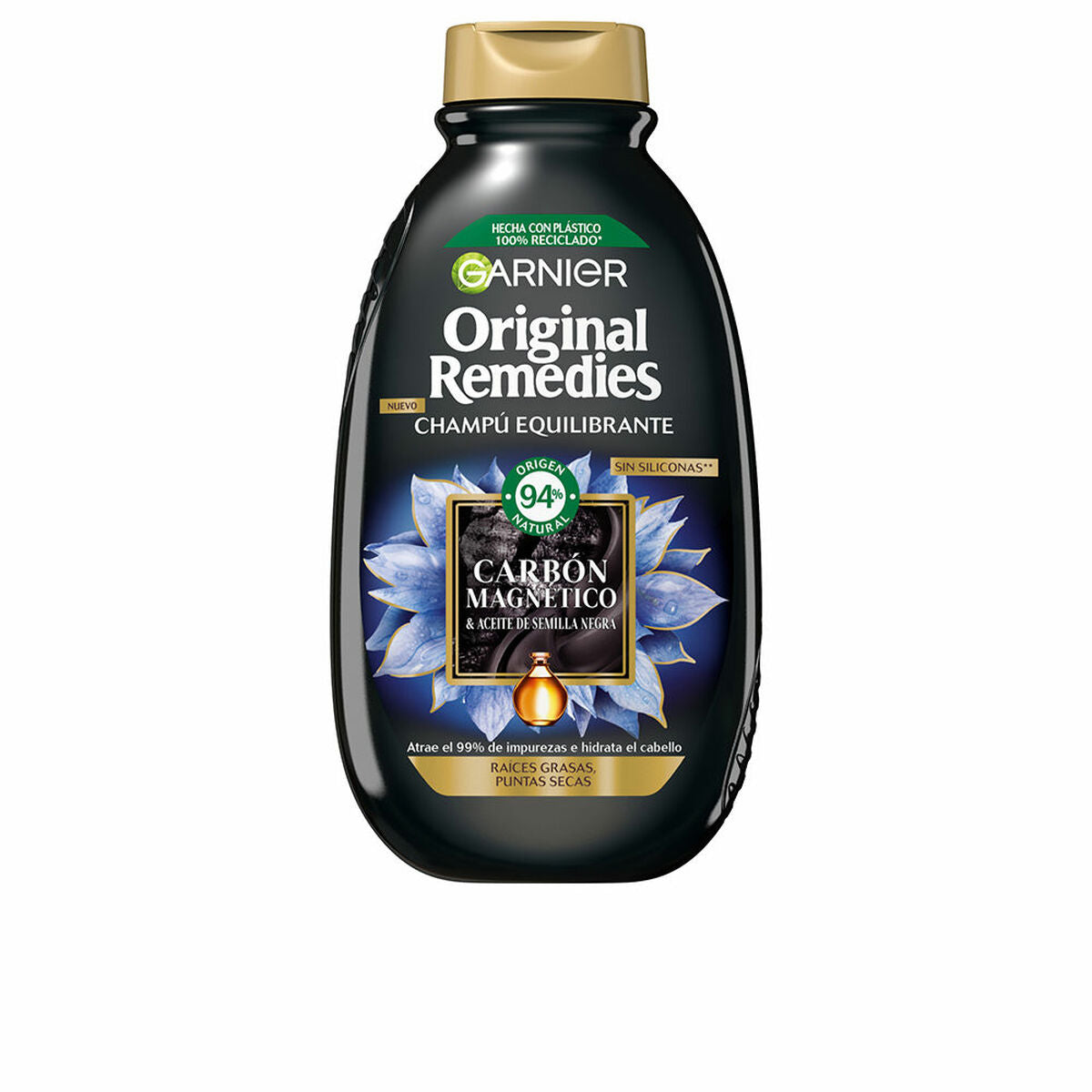 Shampoo Garnier Original Remedies 250 ml Balancing Magnetic Charcoal for Women shampooflaske