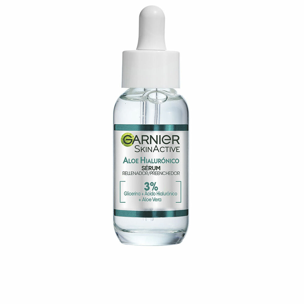 Fugtgivende Serum Garnier Skinactive Aloe Hialurónico 30 ml Hyaluronsyre Aloe Vera til kvinder serumflaske