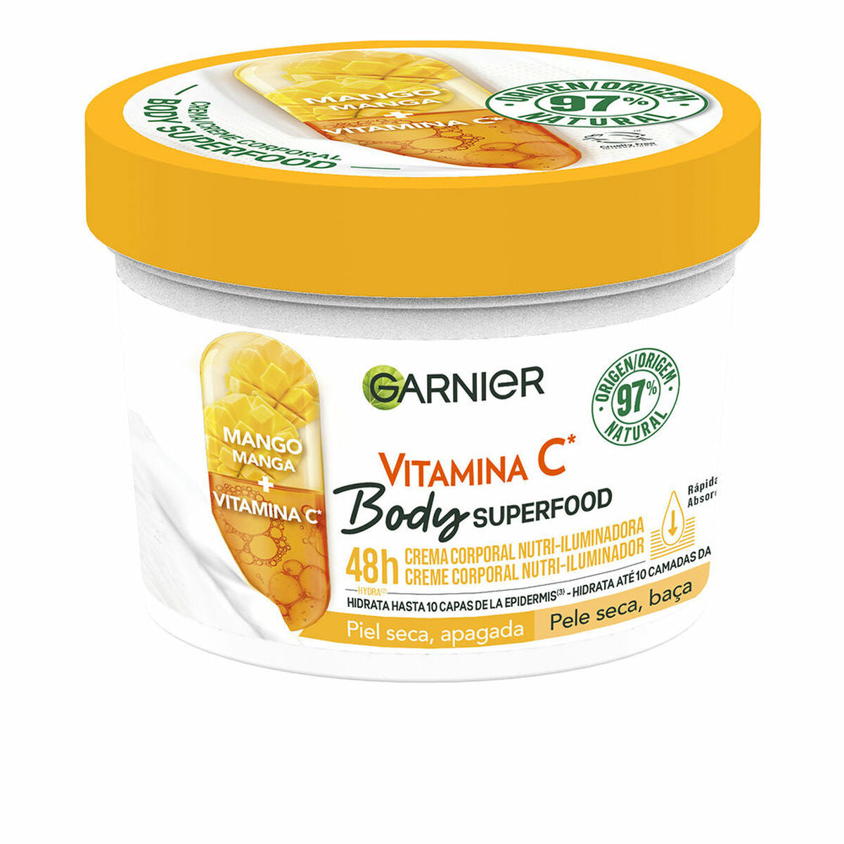 Body Cream Garnier Body Superfood 380 ml til kvinder hudpleje emballage