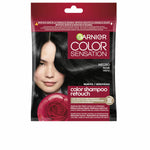Shampoo Dye Garnier FARVE SENSATION Sort Nº 1,0 Nº 1,0-Sort Semi-permanent (1 enhed) til kvinder shampooflaske