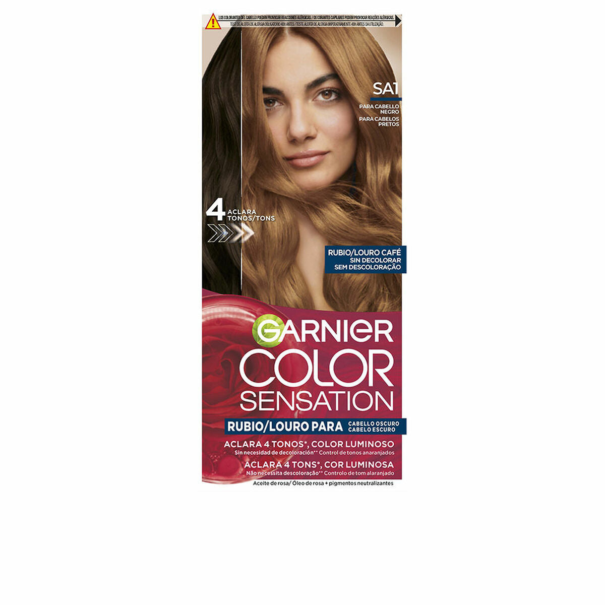 Permanent Dye Garnier FARVE SENSATION Louro Café (5 enheder) produktemballage