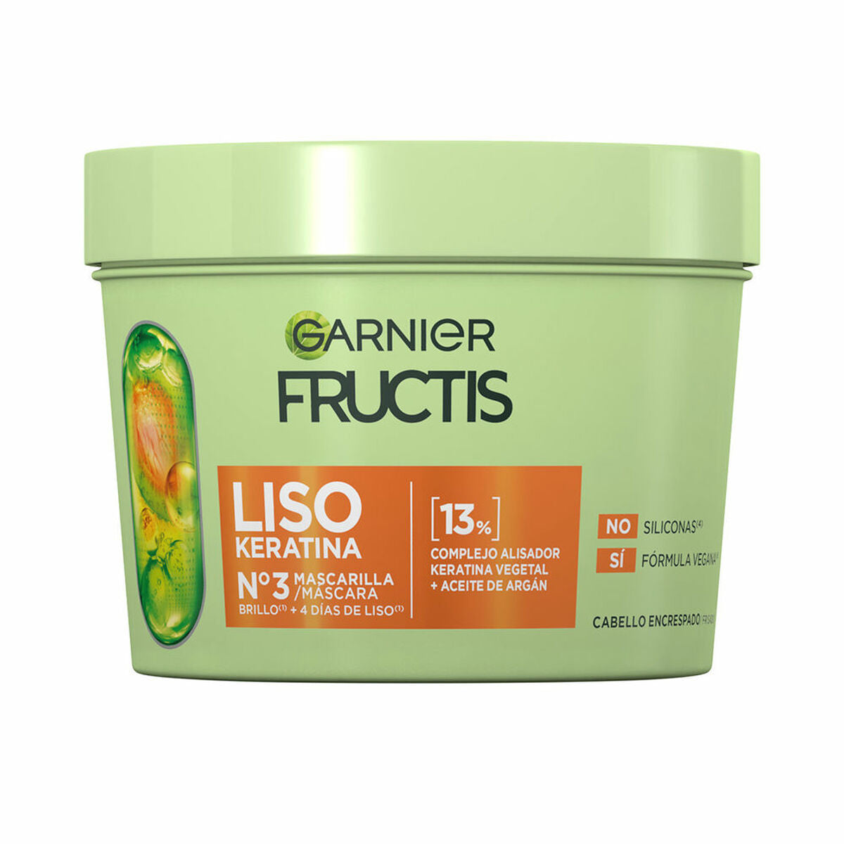 Hårmaske Garnier FRUCTIS LISO KERATINA 370 ml hårmaske emballage