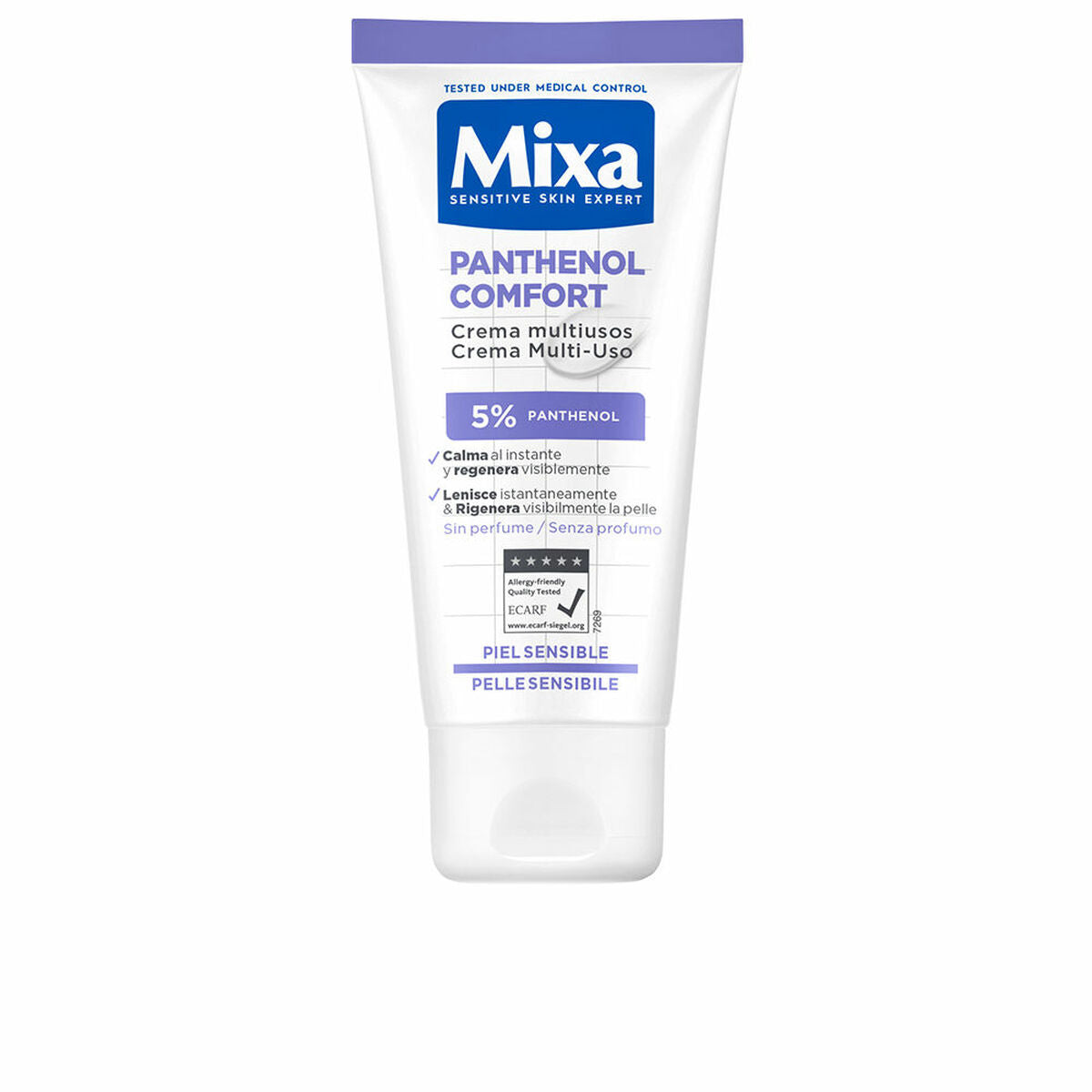 Soothing Cream Mixa PANTHENOL COMFORT 50 ml Hudplejeemballage til flere formål