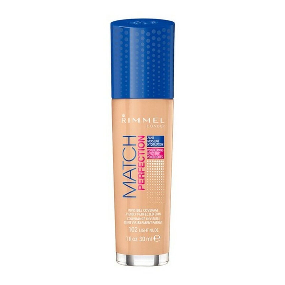 Liquid Make Up Base Match Perfection Rimmel London (30 ml) produktemballage