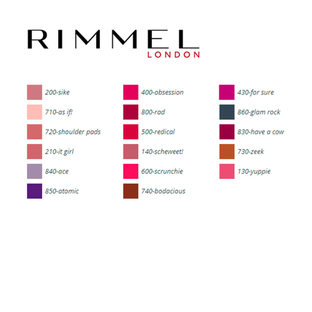 Læbestift Rimmel London (5,5 ml) 5,5 ml makeup-emballage