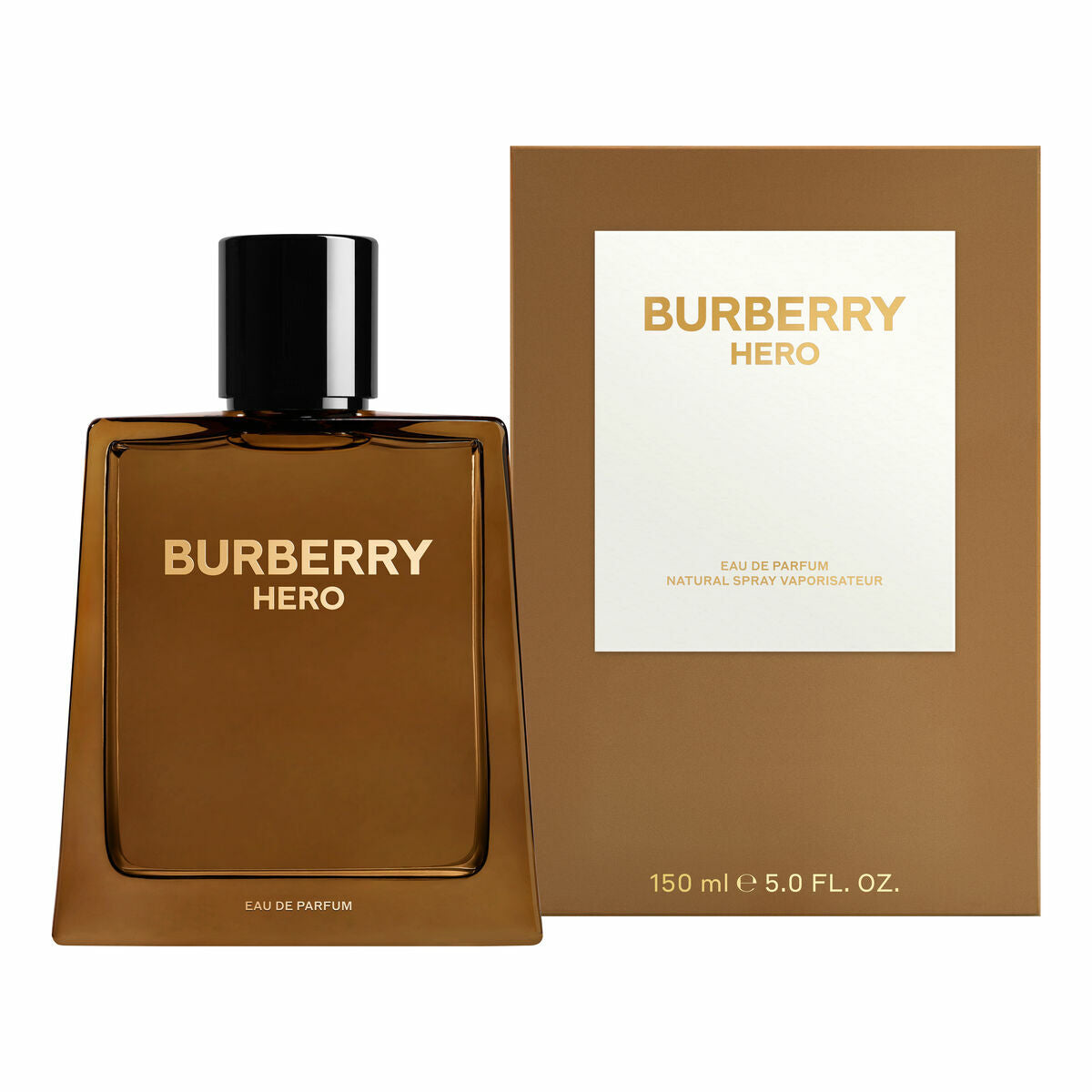 Herreparfume Burberry Hero 150 ml til mænd produktemballage