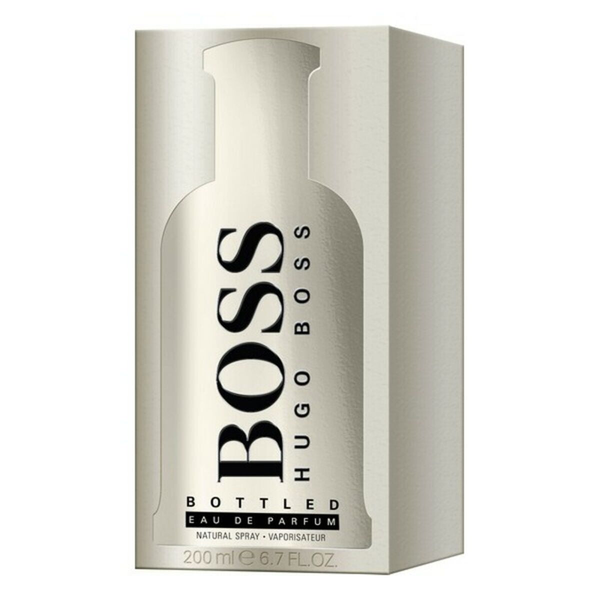 Herreparfume Hugo Boss 200 ml til mænd produktemballage