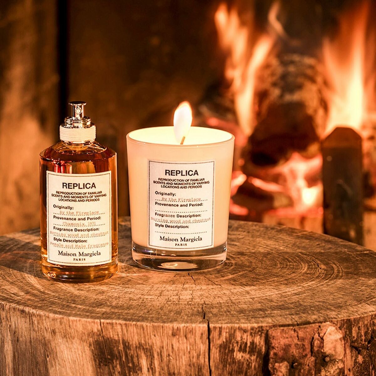 Unisex parfume Maison Margiela REPLICA BY THE FIREPLACE 100 ml til mænd produktemballage