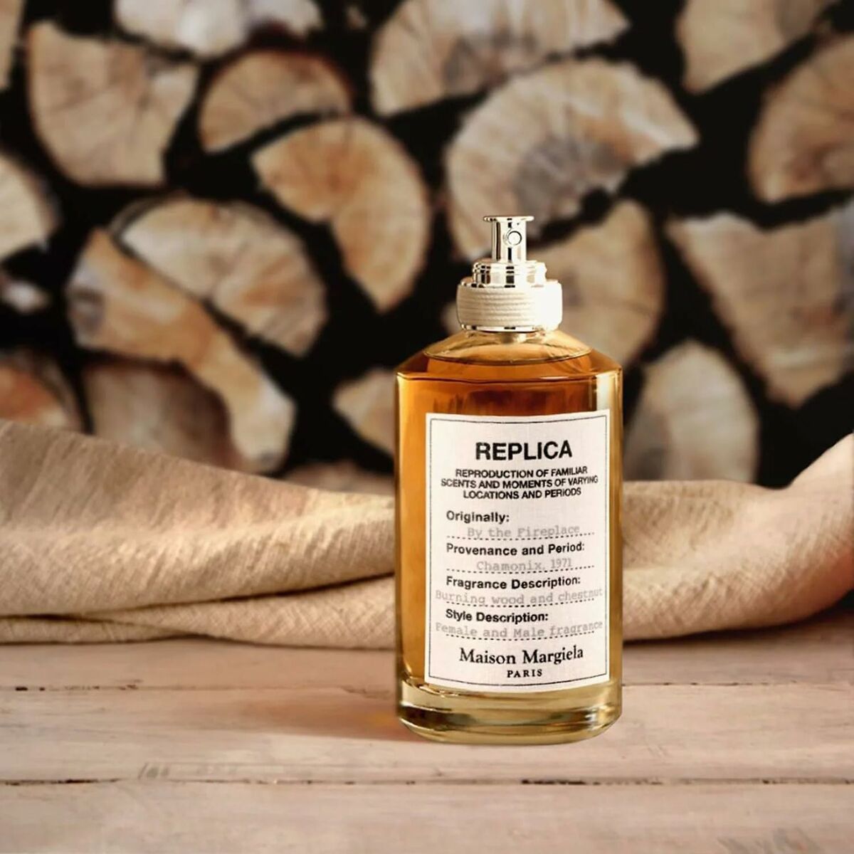 Unisex parfume Maison Margiela REPLICA BY THE FIREPLACE 100 ml til mænd produktemballage