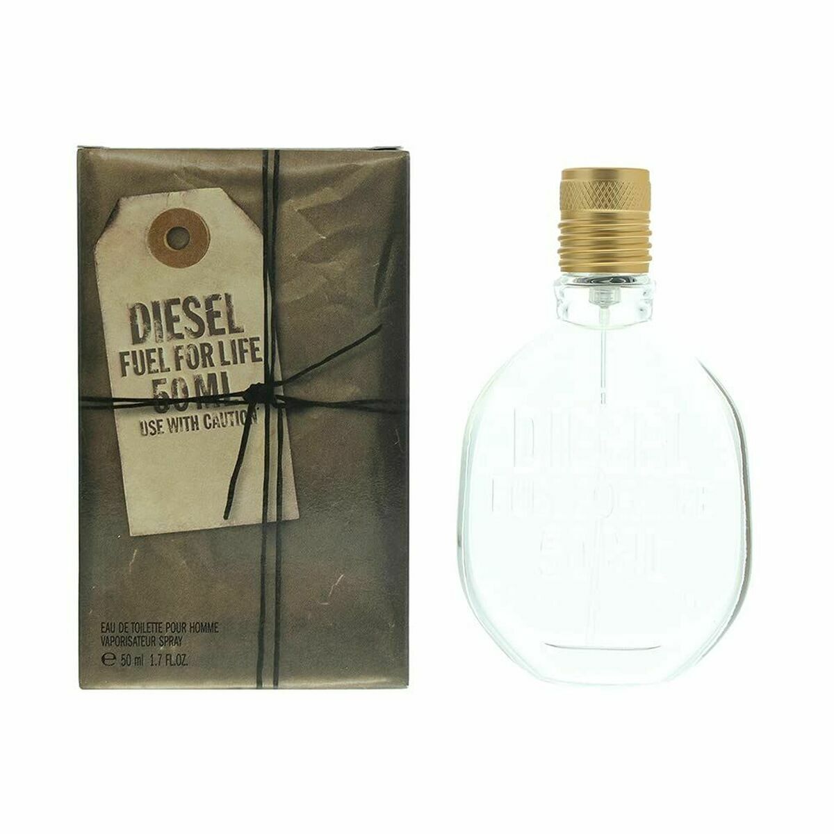 Herreparfume Diesel Fuel For Life Men EDT 50 ml til mænd flaske