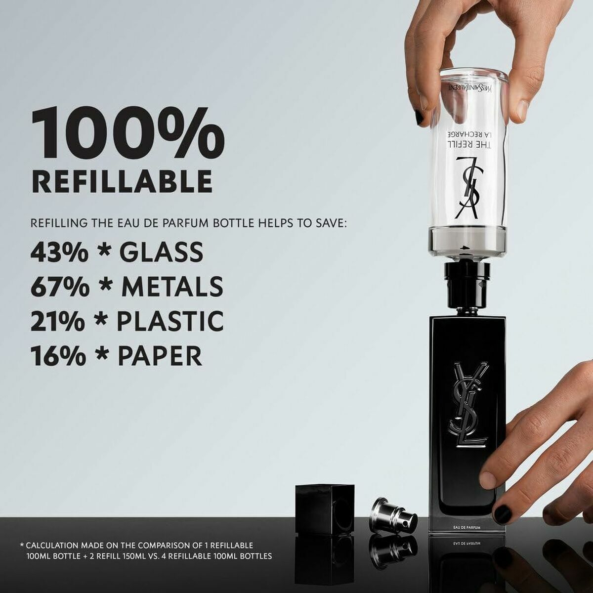Herreparfume YSL MYSLF EDP 40 ml flaske