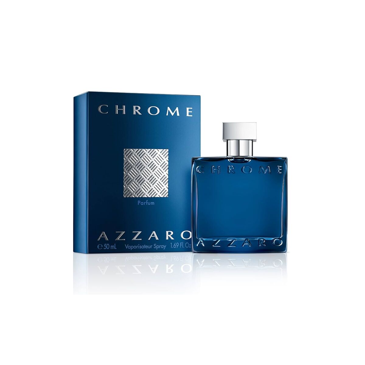 Herreparfume Azzaro Chrome EDP 50 ml til mænd flaske