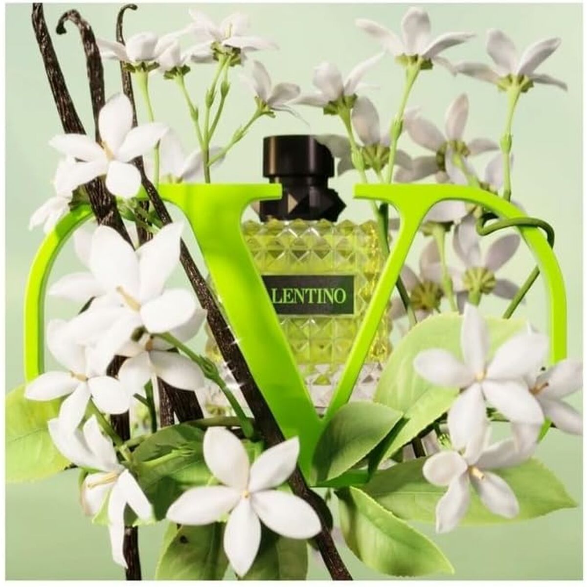 Dameparfume Valentino Donna Født i Roma Green Stravaganza produktemballage