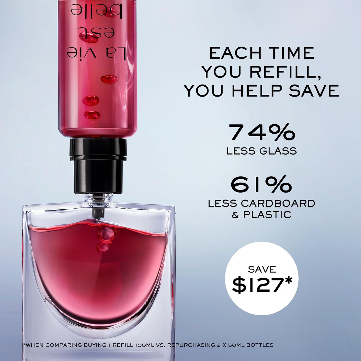 Dameparfume Lancôme LA VIE EST BELLE EDP 100 ml til kvinder flaske