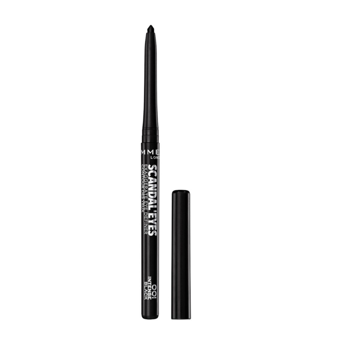 Øjenblyant Rimmel London Scandaleyes Automatisk Sort 0,35 g Automatisk 0,35 g produktemballage