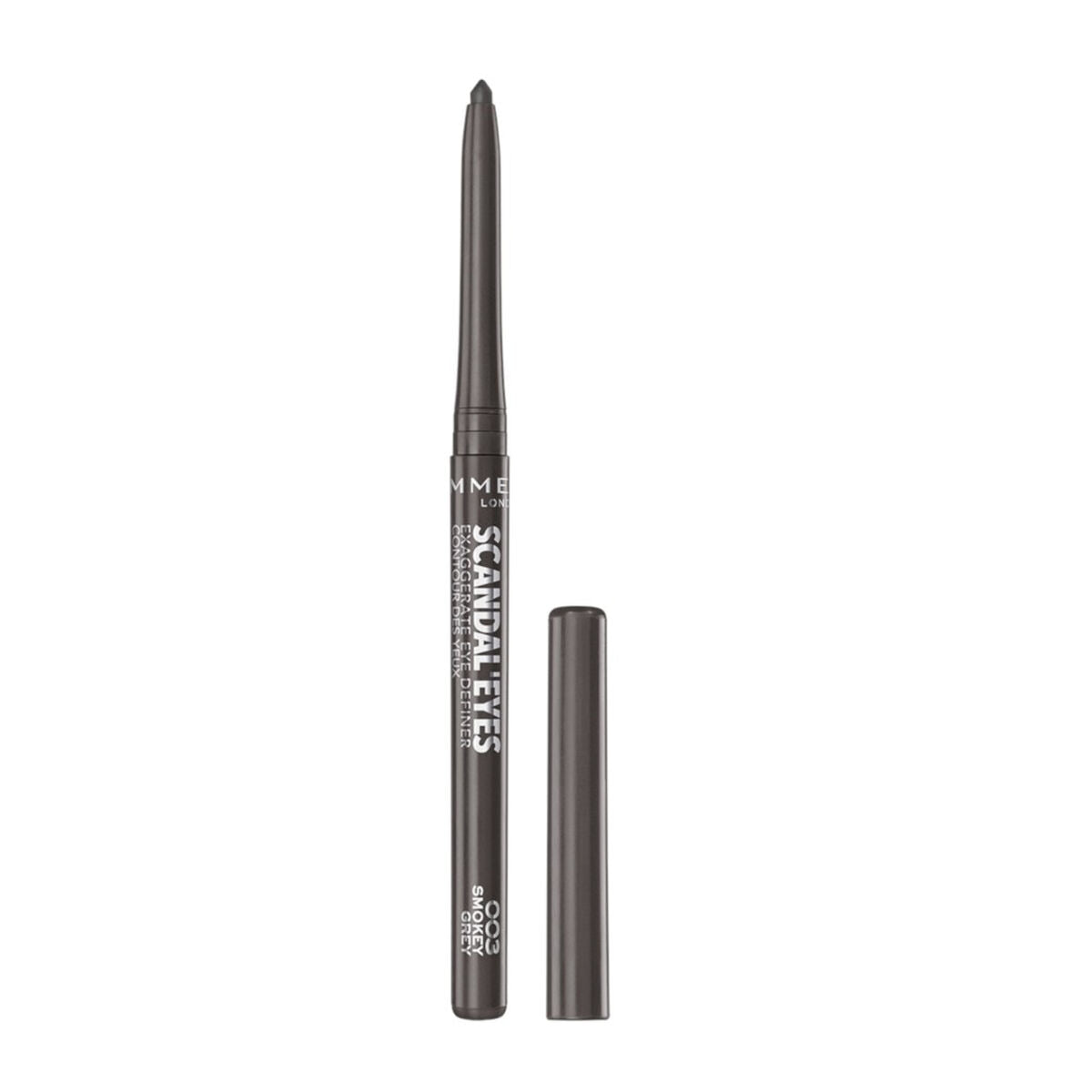 Øjenblyant Rimmel London Scandaleyes Automatic Grey 0,35 g Automatisk produktemballage 0,35 g
