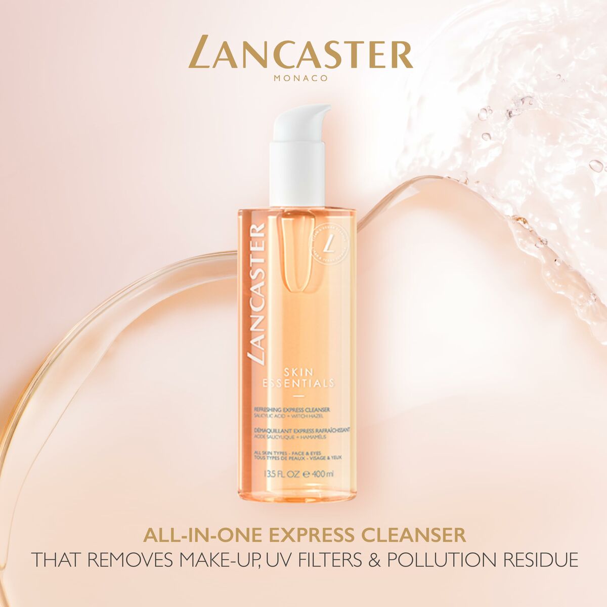 Facial Cleanser Lancaster Cleansers 400 ml til kvinder hudpleje emballage
