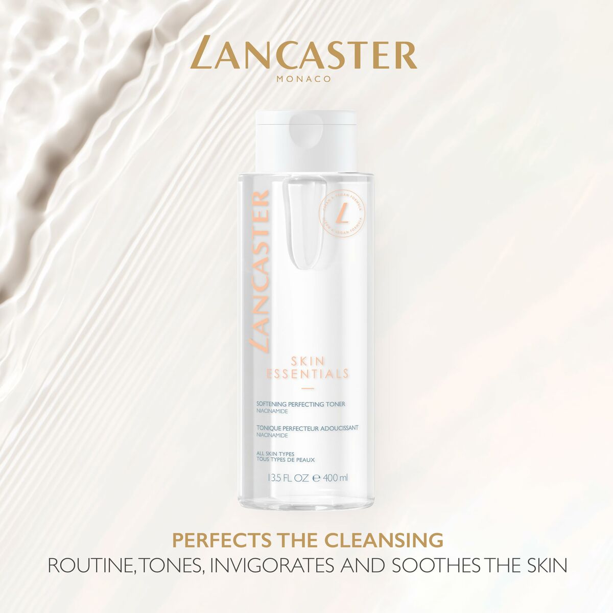 Facial Cream Lancaster Cleansers 400 ml til kvinder hudpleje emballage