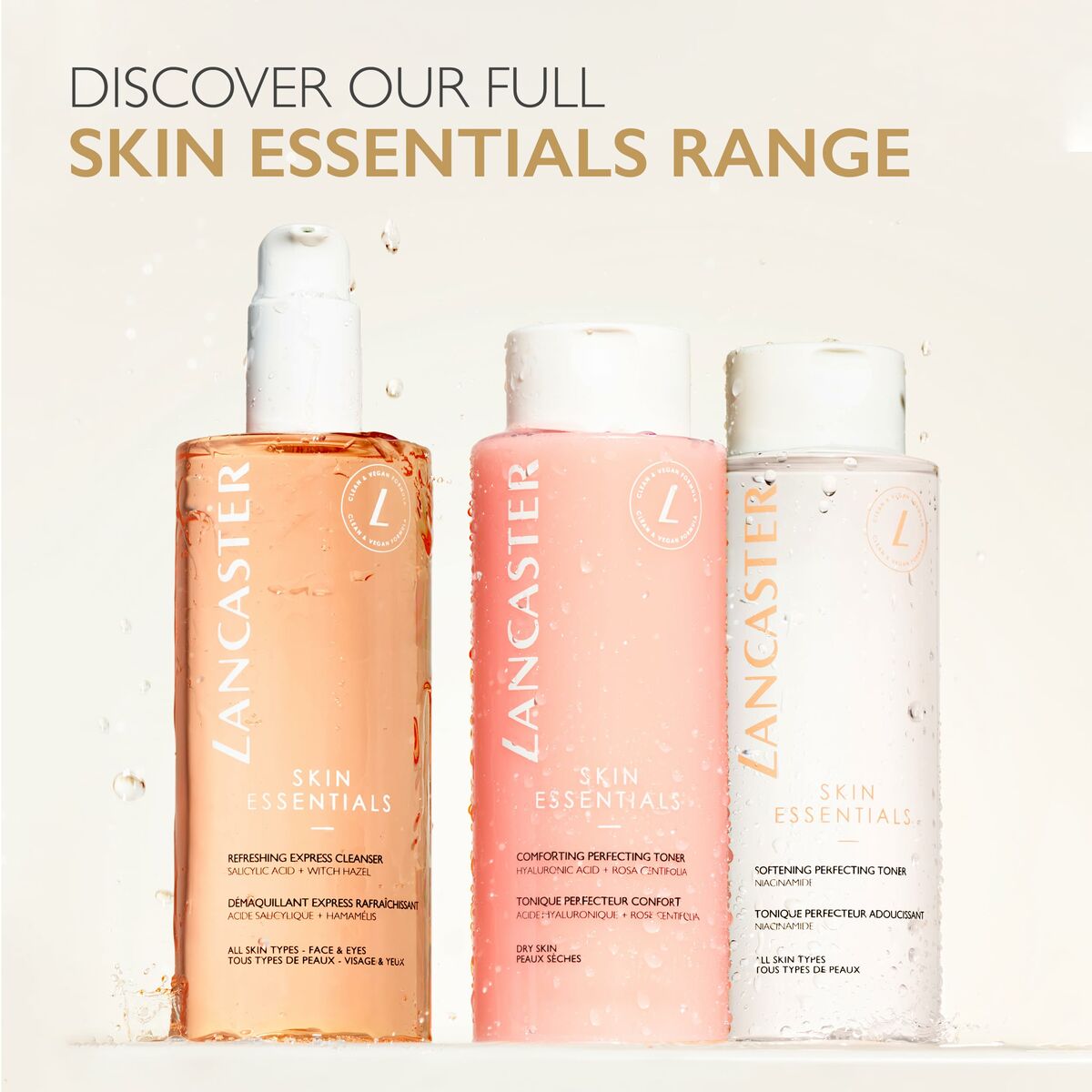 Facial Cream Lancaster Cleansers 400 ml til kvinder hudpleje emballage