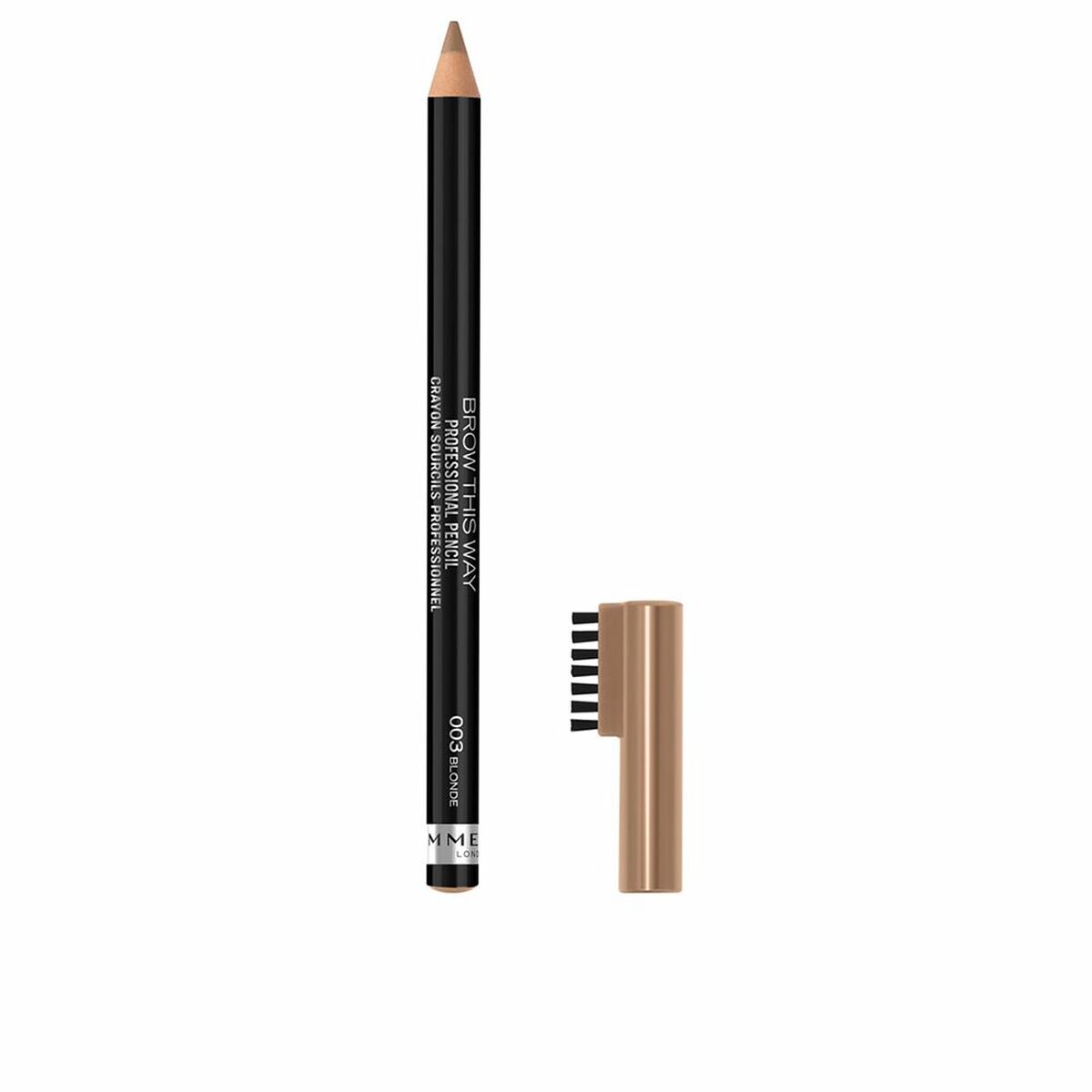 Eyebrow Pencil Rimmel London Brow This Way 003-blond produktemballage