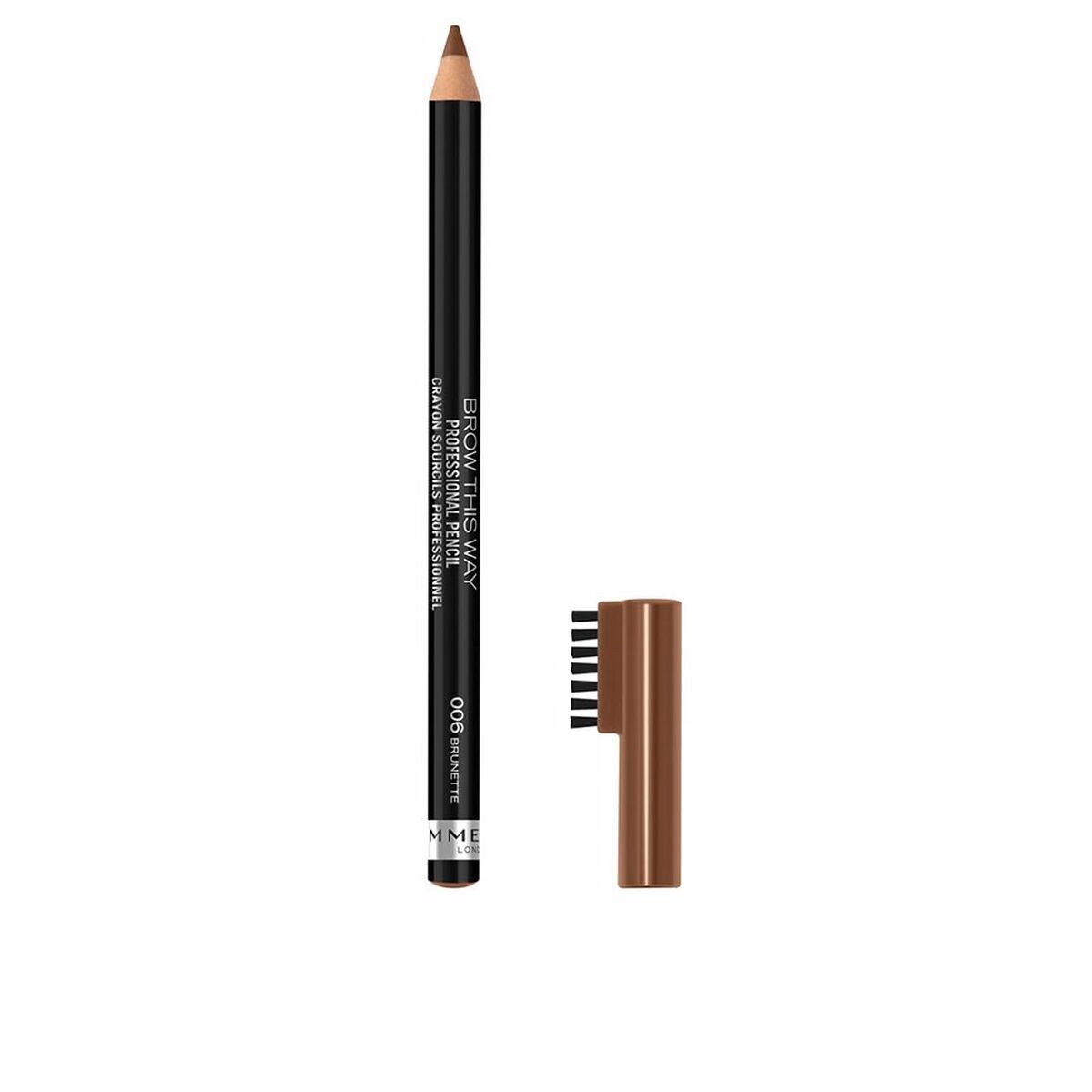 Eyebrow Pencil Rimmel London Brow This Way 006-brunette produktemballage