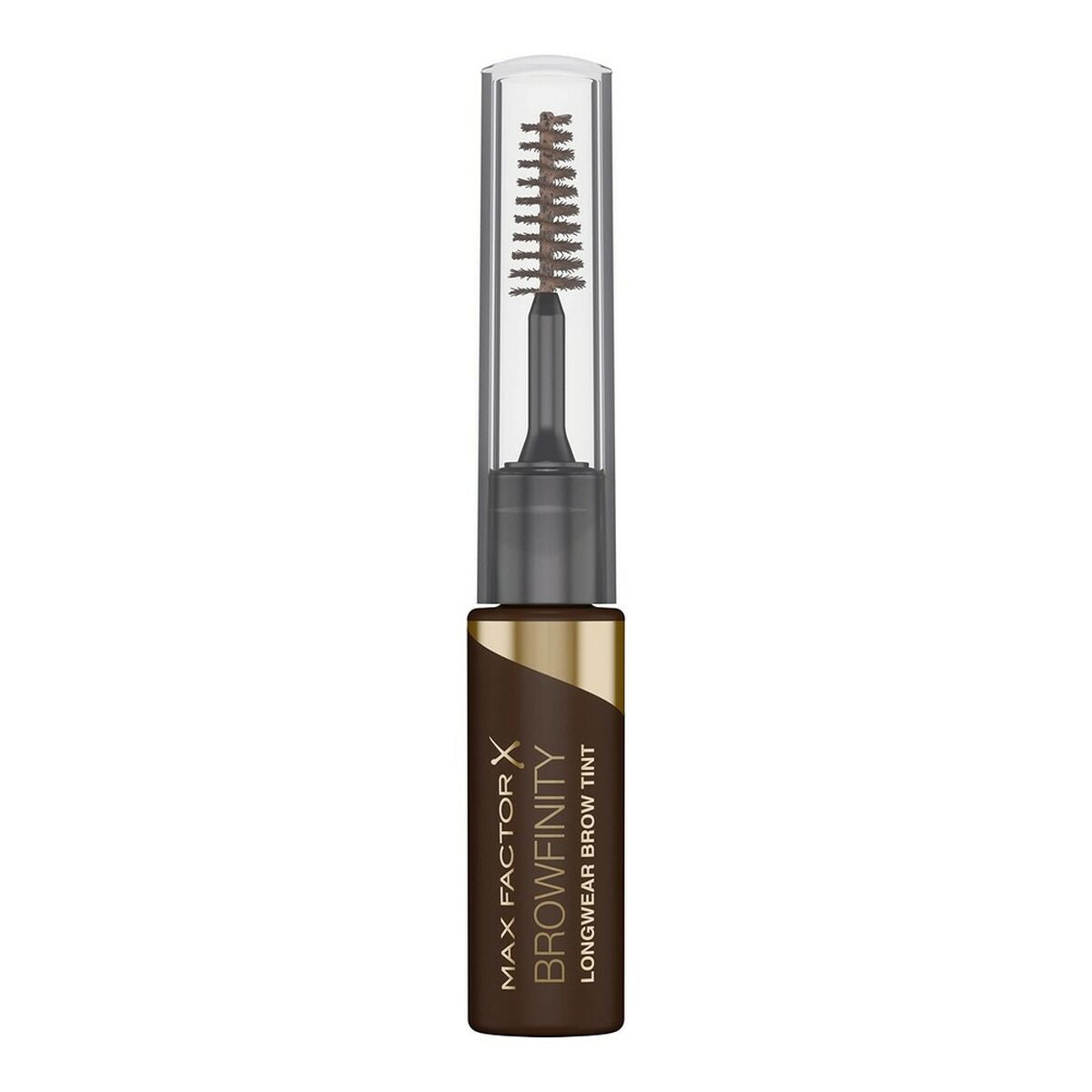 Øjenbrynsmake-up Max Factor Browfinity Super Long Wear 02-medium brun (4,2 ml) 4,2 ml produktemballage