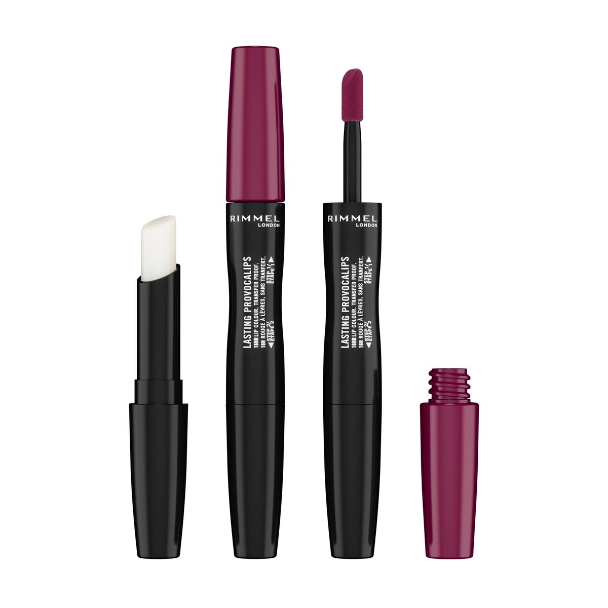 Læbestift Rimmel London Lasting Provacalips 440-rødbrun besvimelse Nº 440-rødbrun Swoon 2,3 ml 2,3 ml makeup-emballage