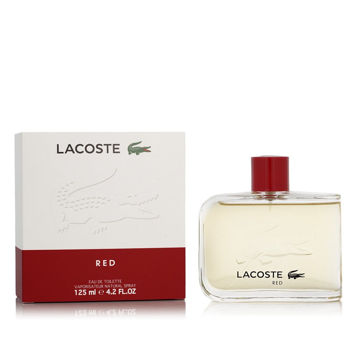 Herreparfume Lacoste Red EDT 125 ml til mænd flaske