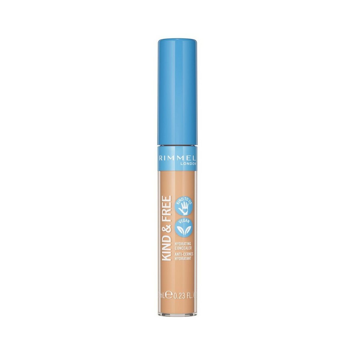 Ansigtskorrektor Rimmel London Kind & Free 10-fair (7 ml) produktemballage