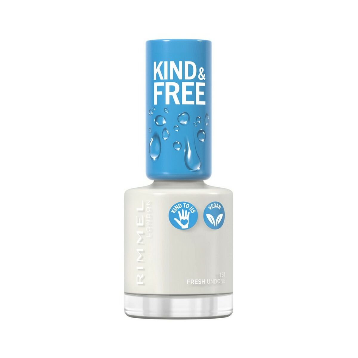 neglelak Rimmel London Kind Free 151-frisk ugjort 8 ml produktemballage