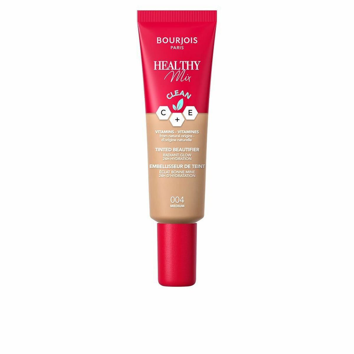 Hydrating Cream med Colour Bourjois Healthy Mix Nº 004 30 ml hudplejeemballage