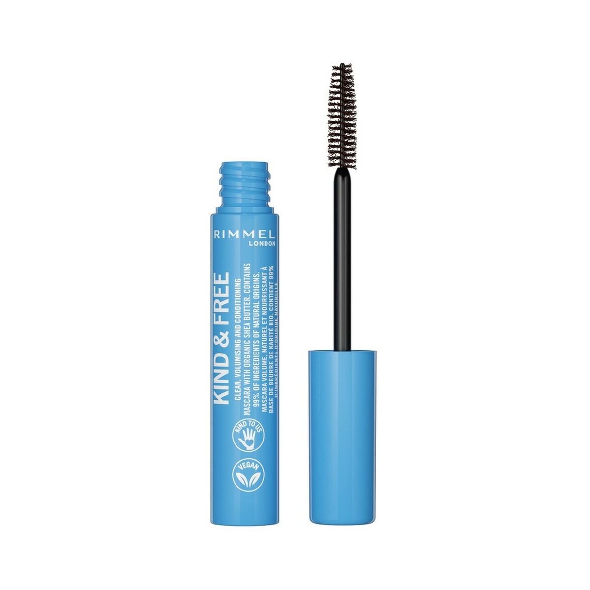 Mascara Rimmel London Kind & Free Black Brown Nº 02 (7 ml) makeup-emballage